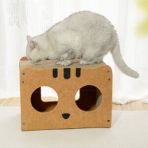 big brown cat scratcher house